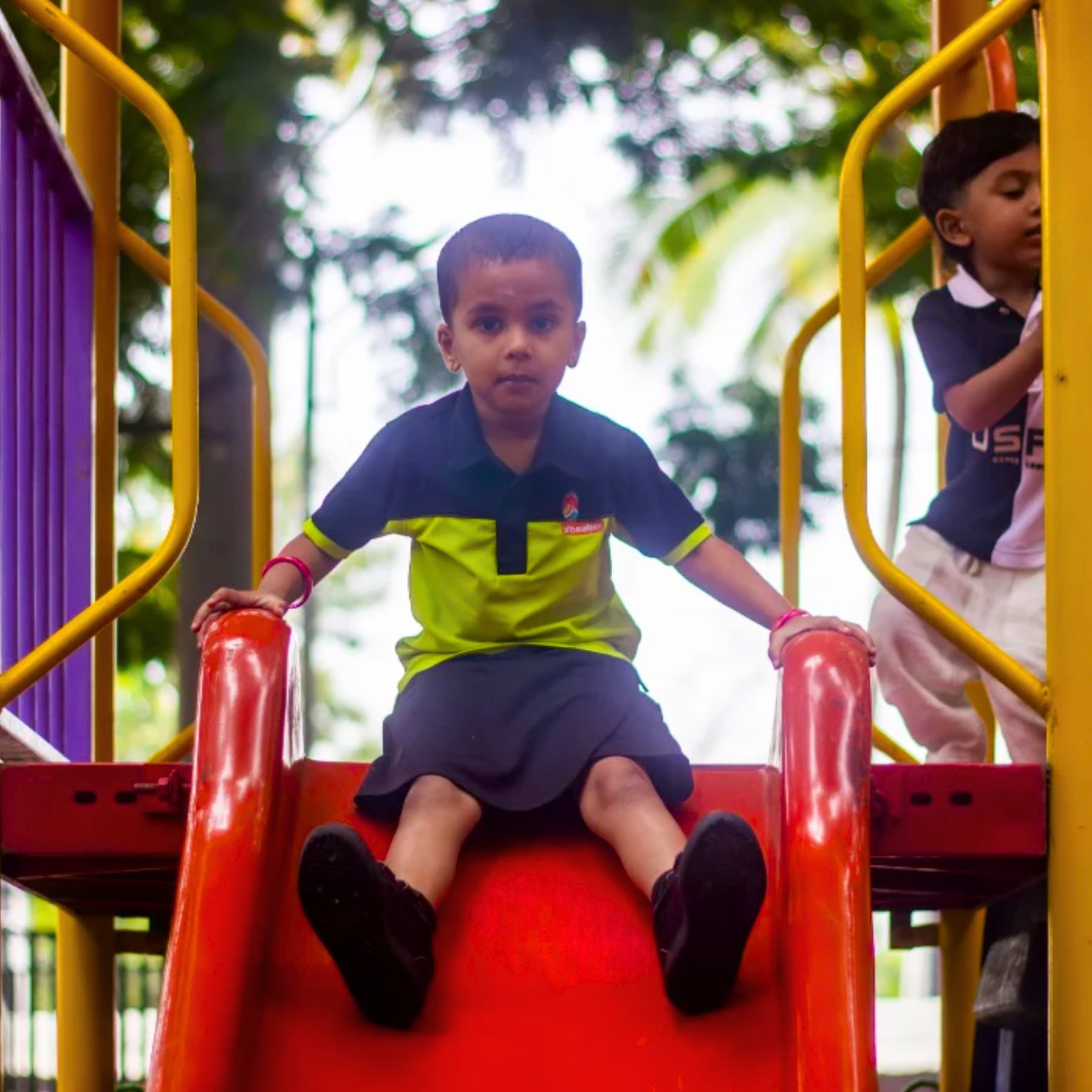 Happy Kindergarten Students